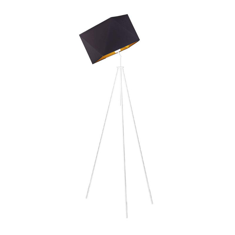 Fite 142cm Tripod Floor Lamp, White, Brown