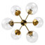 Lustre spoutnik 6 lumières en laiton