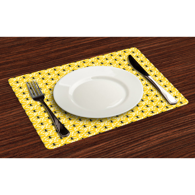 Récapitulatif 18,5" grand abeille, Blanc / moutarde