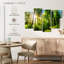 Ensemble 4 pièces de soleil forêt sur toile-422704413