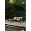 Jack outdoor sofa - teak - Burgundy fabric - 2 seater-1630594303-1630594816
