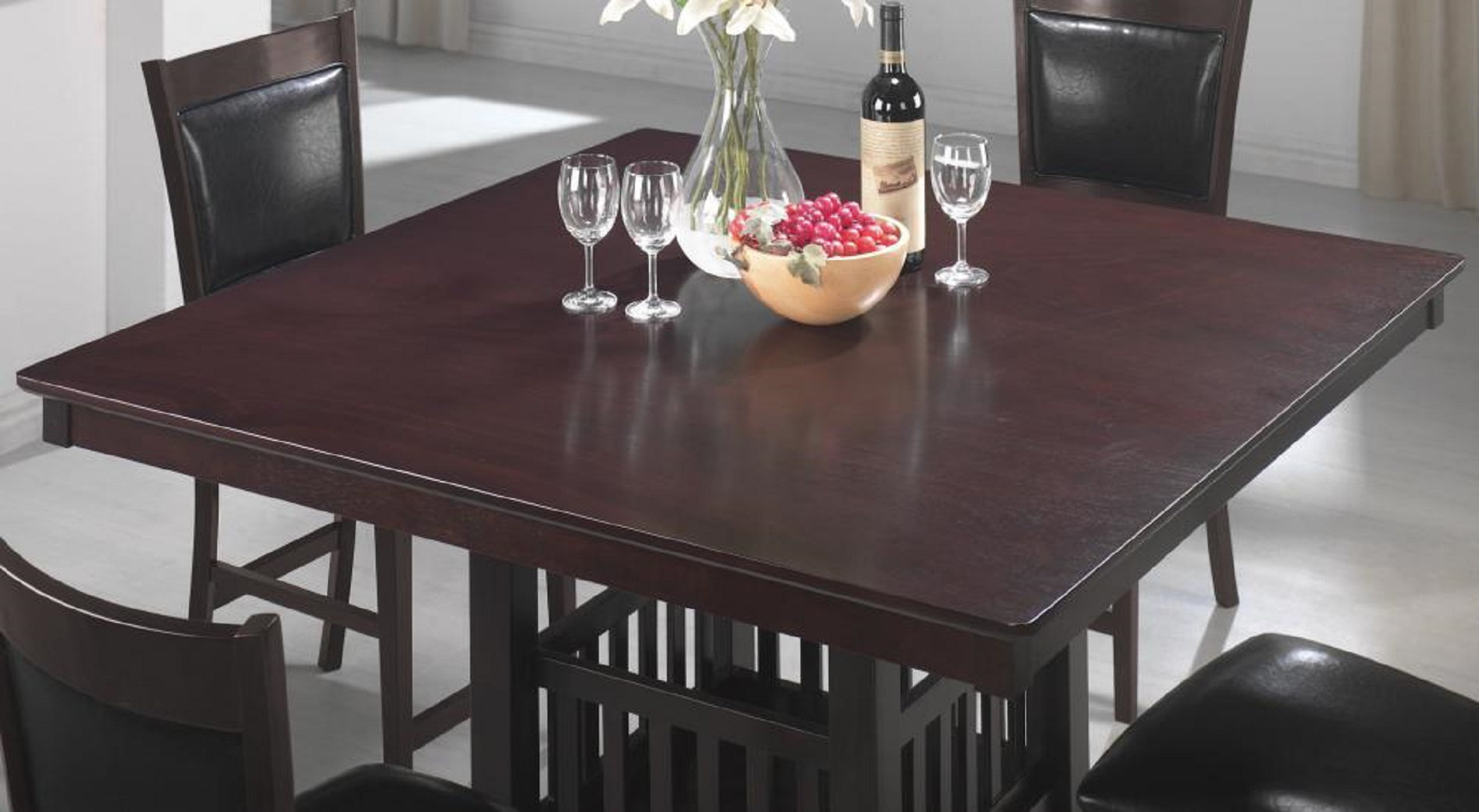 Winston Porter Norry Square Counter Height Table with Storage in Brown | Wayfair