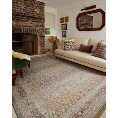 Tapis pierre / or Chris Loves Julia x Loloi Ida