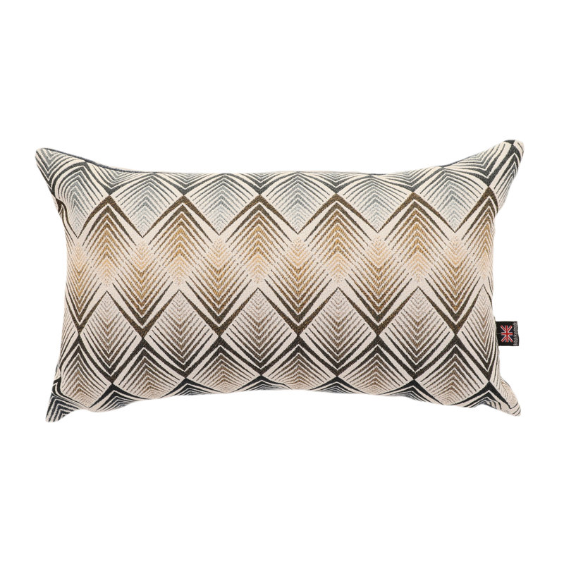 Ames Chevron Rectangular Cushion, Navy