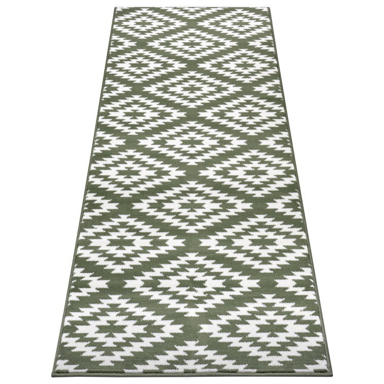 Flatweave Green Rug