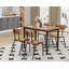 Ensemble de table de salle à manger moderne 5 pièces avec 4 chaises - parfait pour les petits espaces, facile à nettoyer-106358400-106358397-106358402
