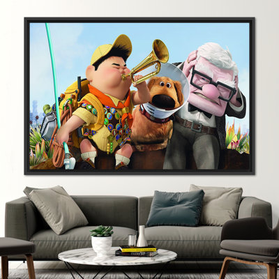 Modern Carl Russell and Dog Canvas Poster - Ideal for Home Decoration and Bridesmaid Gifts