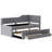 Upholstered Daybed With Trundle And Three Drawers-1115218980-1115219002