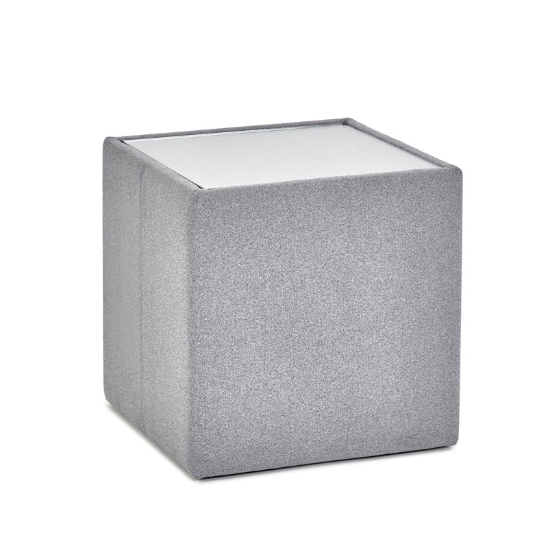 Lefave Glass Top Block End Table
