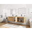 Meuble-lavabo mural 72 po avec lavabo à poser en résine, 1 tablette de rangement, 4 portes à fermeture douce (KD-Packing)-130463161