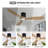 52 in. Ceiling Mounted Log Small Concave Duplex Ceiling Fan Light With Tri-color Dimming Comes With A Super Powerful DC Motor For Kitchen, Bedroom, Dining Room, Living Room And Many Other Places