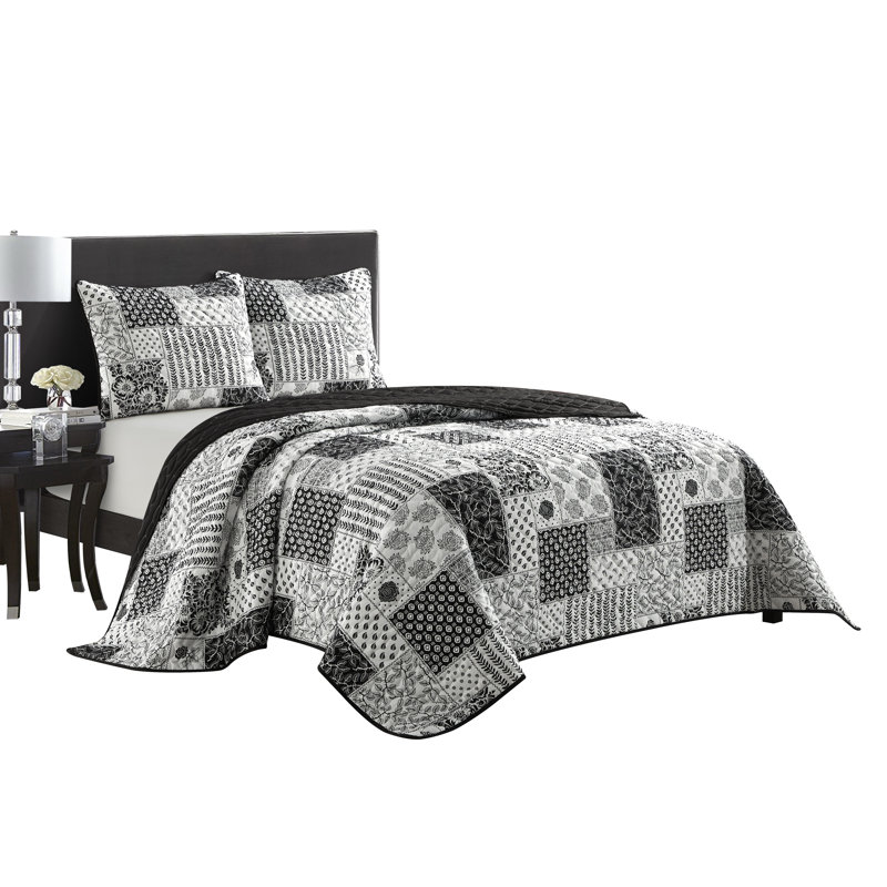 Ensemble de courtepointe en microfibre Makenna, Très grand