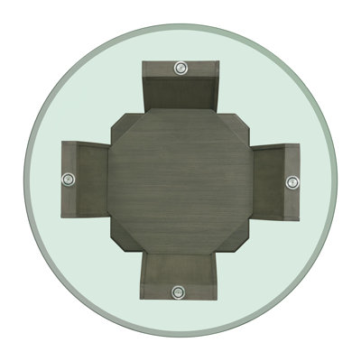 McNeil Round Dining Table In Grey