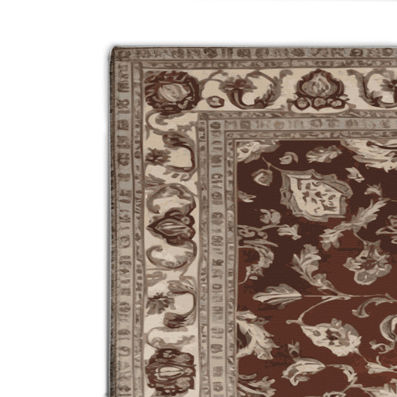 Tapis d'intérieur et d'extérieur gris français, Rectangle 4pi x 6 pi