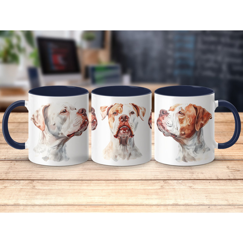 Ceramic Coffee Mug, 2, Navy
