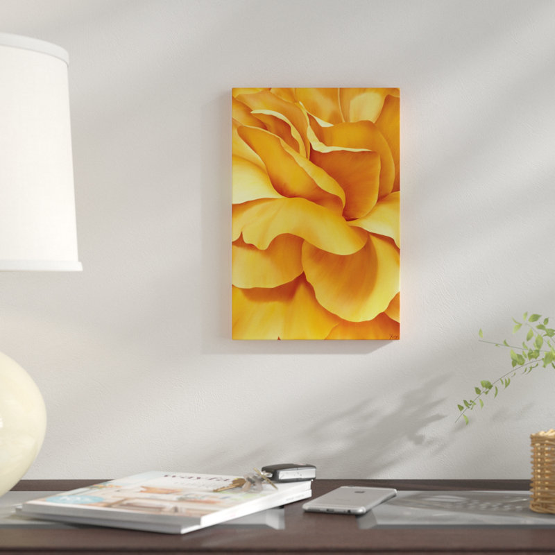 « magnifique fleur i », impression sur toile, H 18 po x l 12 po x P 1,5 po, Toile tendue, Pas de tapis