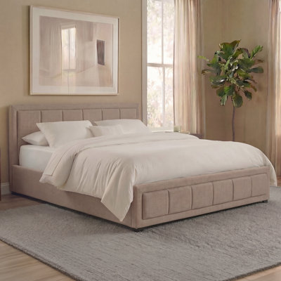 Ottoman Fabric Lift Up Storage Bed , UKFR Certified