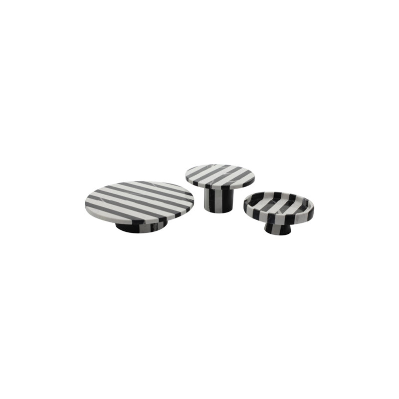 Monochrome Marble Decorative Tray