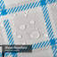 Rideau de douche blanc avec 12 crochets-1384702910