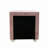Beautiful Pink Fabric Upholstered Nightstand With Two Storage Drawers Wooden Bedroom Furniture 1Pc