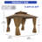 10x10FT Outdoor Hardtop Gazebo with Double Galvanized Iron Roof, Mesh & Curtain Sidewalls, Heavy-Duty Aluminum Frame for Patio, Lawn, or Backyard Events