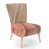 Striped Brown Polyester Blend selected