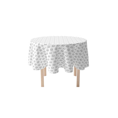 Greengrove Round Cotton Twill Tablecloth