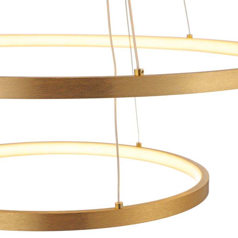 Warsame 3 - Light Gold LED Cluster Pendant, White