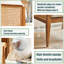 Fauteuil, fauteuil d'appoint avec coussin et dossier en rotin