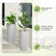 Grand pot de fleurs rond de 24 po de hauteur, pot de fleurs en plastique très grand rayé pour plantes d'intérieur et d'extérieur, pot de fleurs décoratif pour patio, porche et décoration intérieure-268998