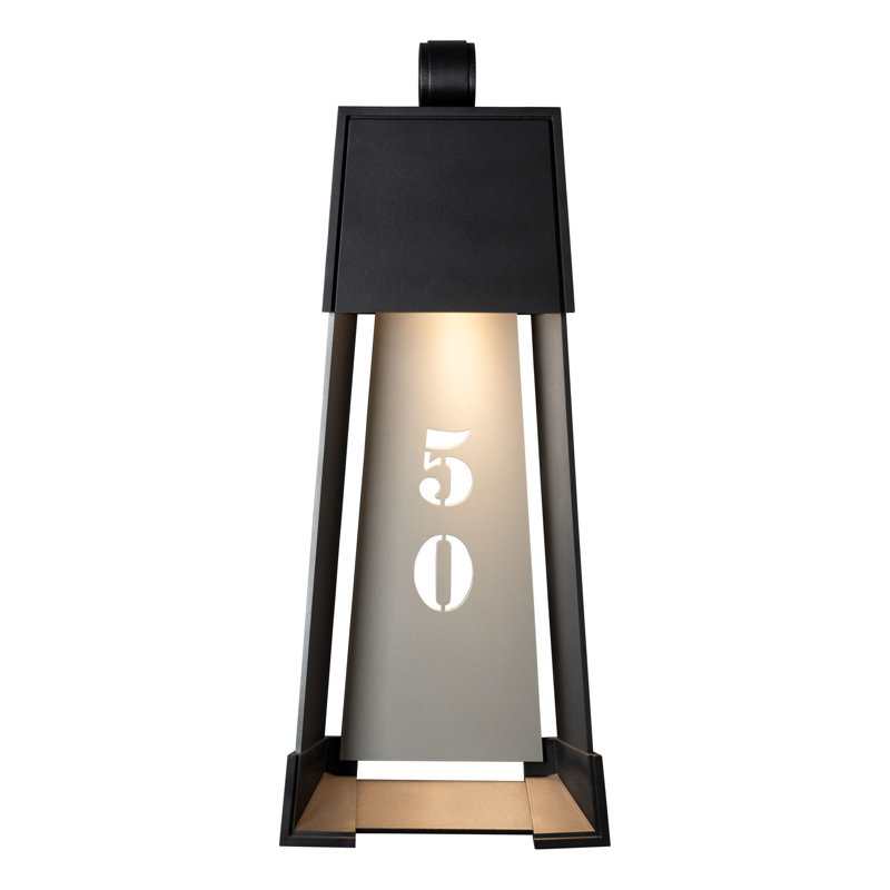 Revere Steel Wall Light, Marine Grade Black, 25.1" H x 10.2" W x 4" D, Marine Grade White