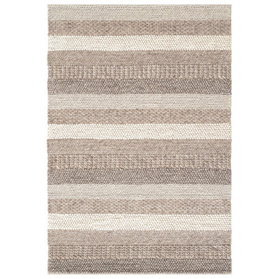 Jaycee Rectangle 66.93 cm x 94.49 cm Striped Wool and Viscose Hand Woven Indoor / Outdoor Area Rug