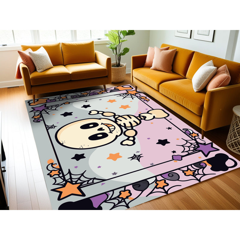 Tapis de Noël lavable The Holiday Aisle®, Rectangle 5 pi x 7 pi