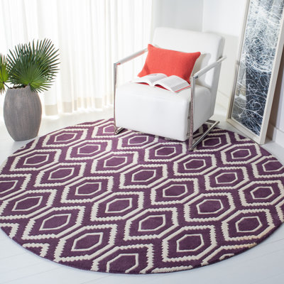 Deedie Hand Tufted Wool Geometric Rug