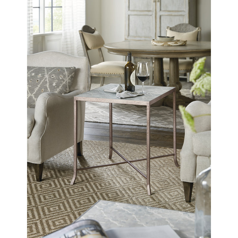 Alfresco Lapilli Carved Top End Table