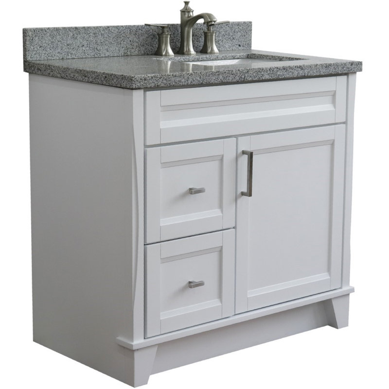 Ensemble de meuble-lavabo simple 37 po Sophina, Gris