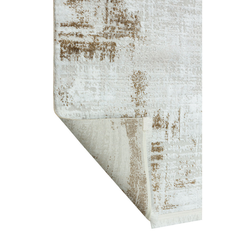 Dayon Abstract Machine Made Indoor / Outdoor Area Rug, Rectangle 5'3" x 7'7"
