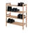 12 Pair Stackable Solid Wood Shoe Rack