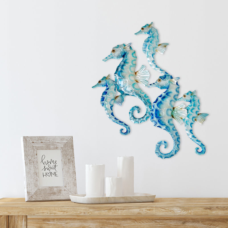 Handmade Coastal Wall Decor on Metal
