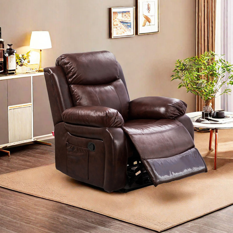 Fauteuil inclinable Isuf, Brun-roux