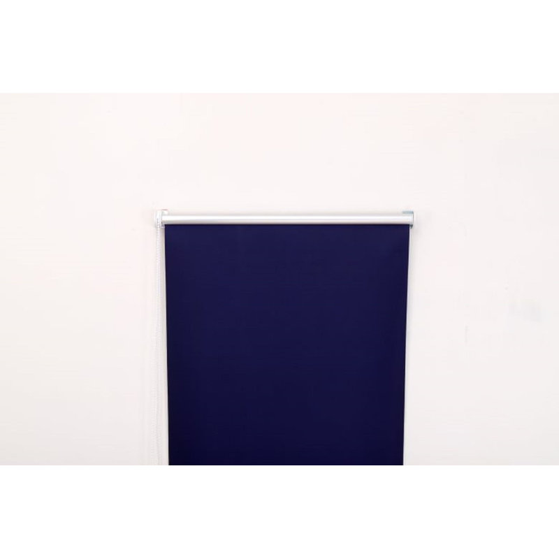 Thermal Blackout Roller Blind – Trimmable Cut-to-Size Window Blind, 210" L x 90" W, Navy