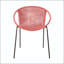 Chaise en acier et corde tissée complexe (ensemble de 2)