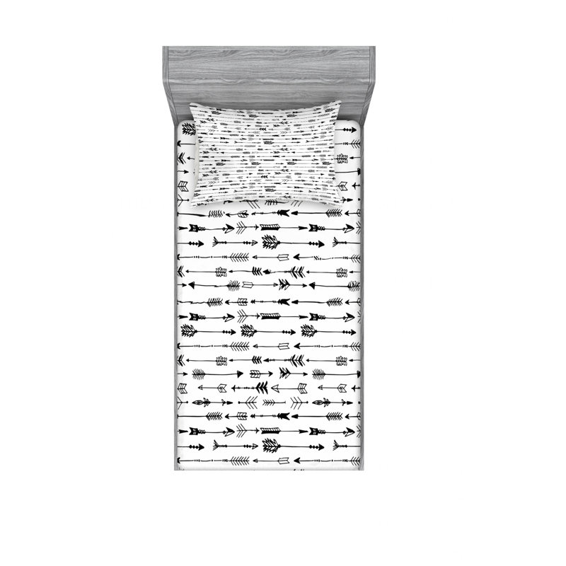 Ensemble de draps Rustic, Ensemble de draps pour lit simple avec drap-housse