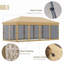Auvent avec moustiquaire 10 pi x 20 pi Outsunny-130133189