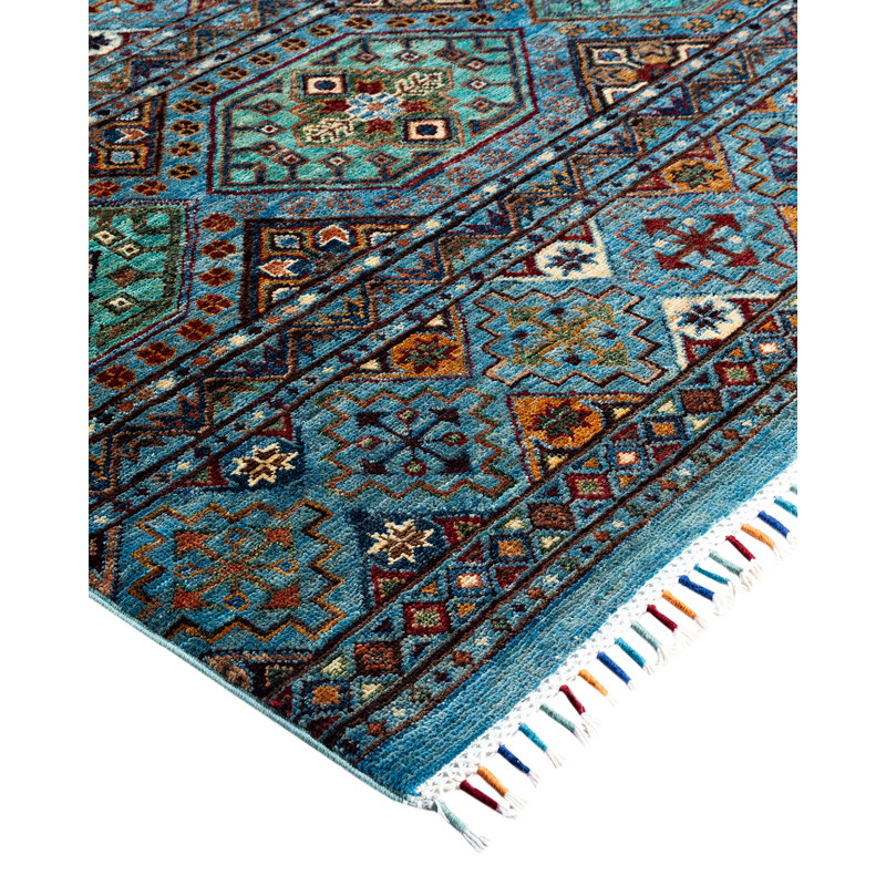 Tribal One-of-a-Kind Rectangle 9'1" X 12'7" Hand Knotted Area Rug