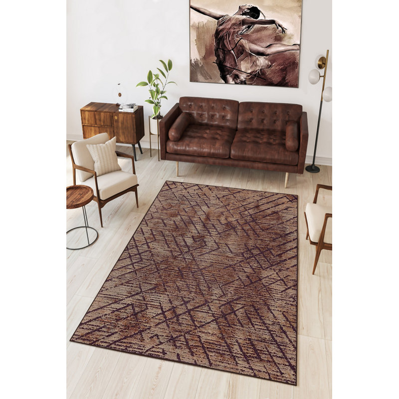 Eco-Friendly Hall Carpet, 100% Polyester, 31.5 x 59.1 inches | Antibacterial & Machine Washable, Non-Slip PVC Dot Underside | 650 g/m², 0.2 inch Pile Height | Digital Printed Design for Modern Interiors