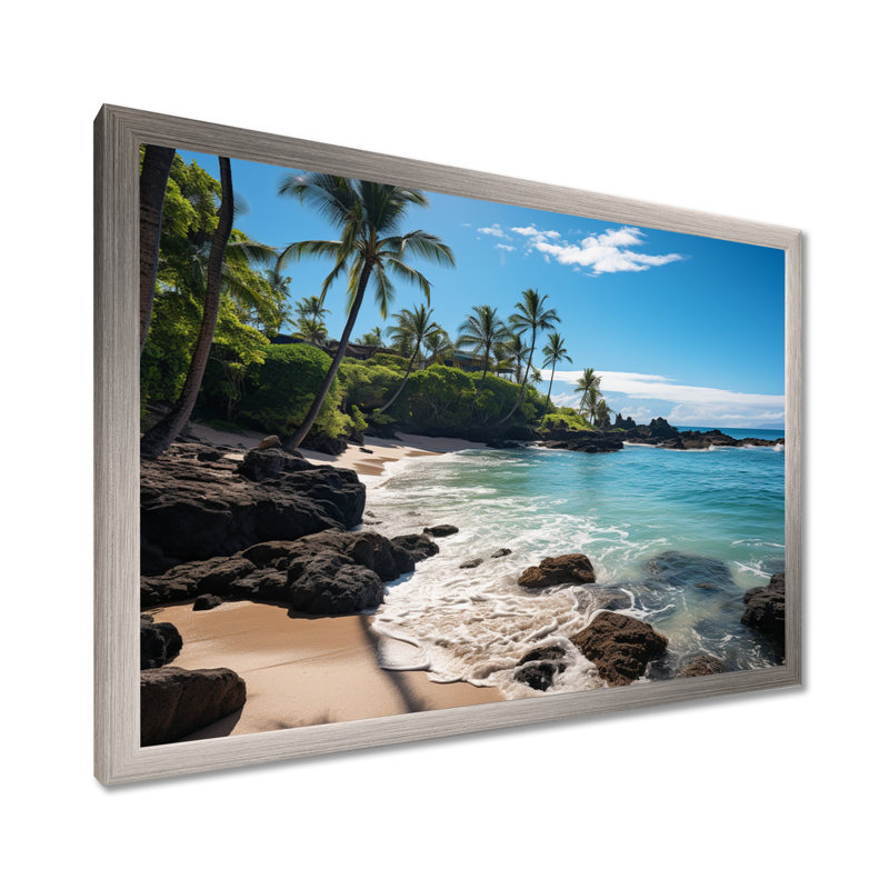 Maui Tropical Dreamscape II - Maui, impression sur toile encadrée, H 30 po x l 40 po x P 1,5 po, Cadre photo argenté