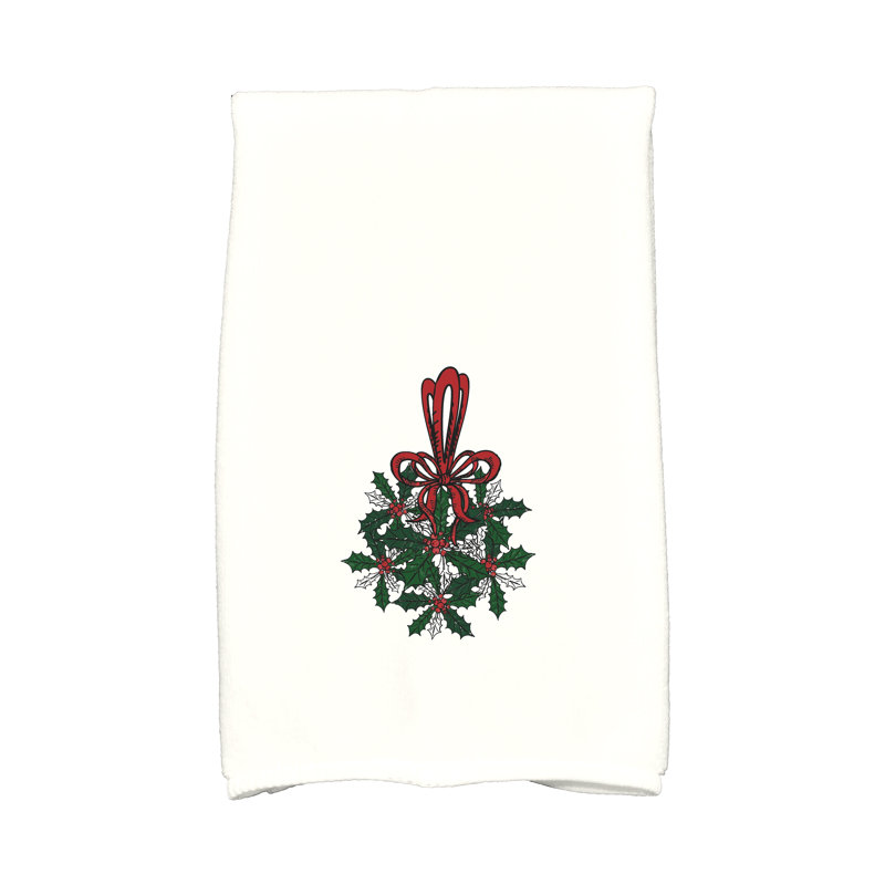 Sheatown Hand Towel, Green/Red/White