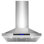 Hotte de cuisine murale 36 pouces, 900 pi³ / min, convertible, fixation murale, 4 vitesses, télécommande silencieuse et panneau tactile avec lumières DEL
