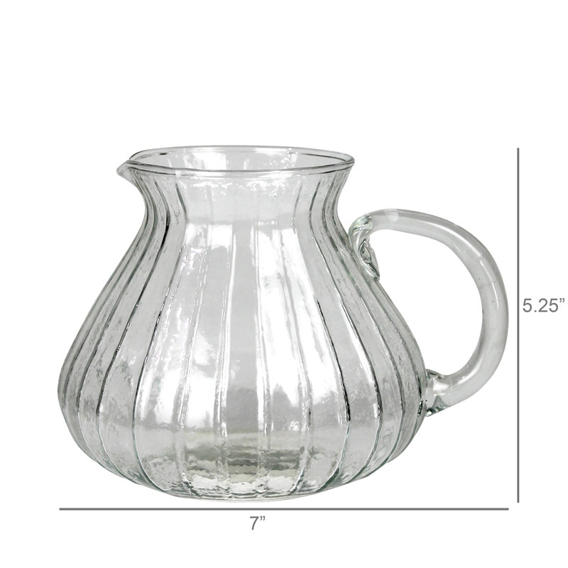 Pitcher, Glass  36 Oz Capacity